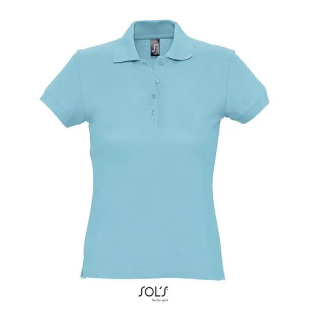 PASSION WOMEN POLO-170g atoll blue