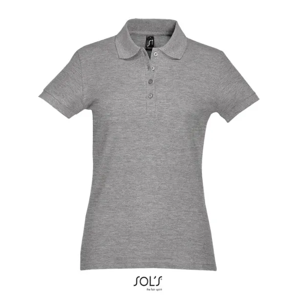 PASSION WOMEN POLO-170g Grey Melange