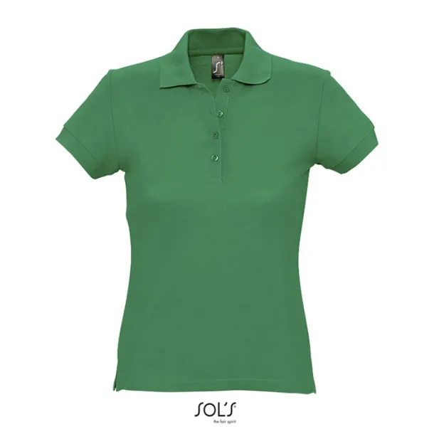 PASSION WOMEN POLO-170g kelly green