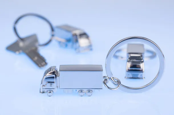 TIR 3D Keychain srebrny