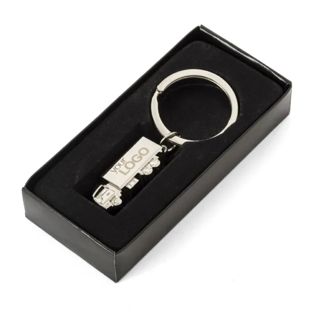 TIR 3D Keychain srebrny