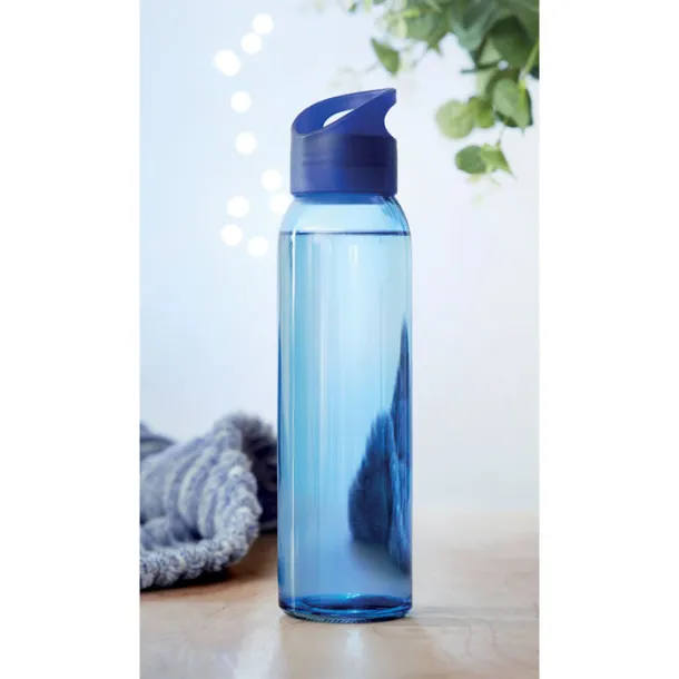 PRAGA Glass bottle 470ml Royal blue