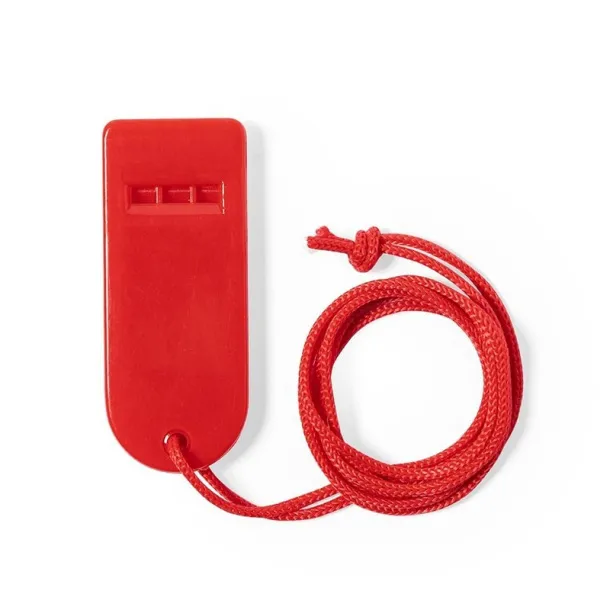  Whistle with neck cord red