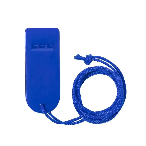  Whistle with neck cord blue