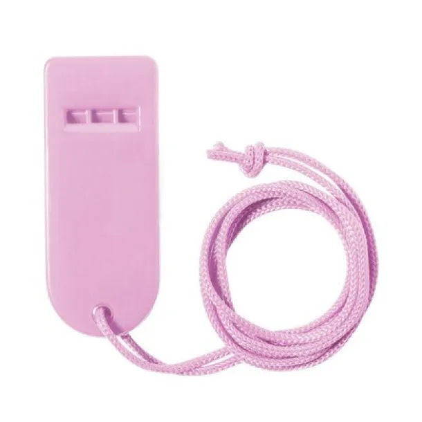  Whistle with neck cord pink