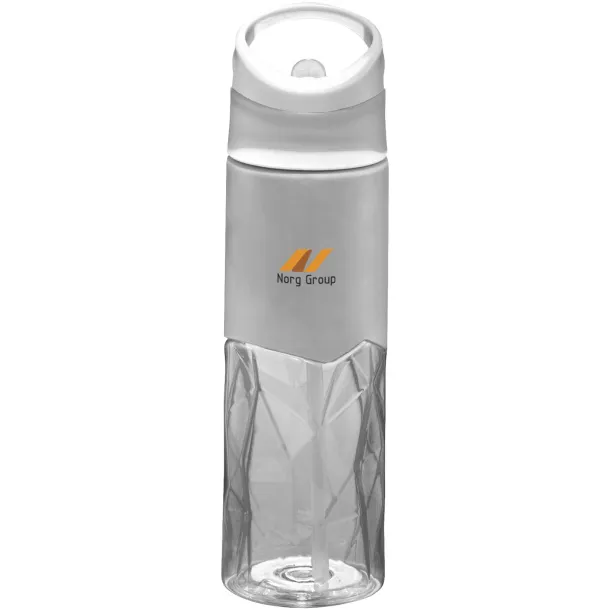 Radius 830 ml Tritan™ geometric sport bottle - Avenue White
