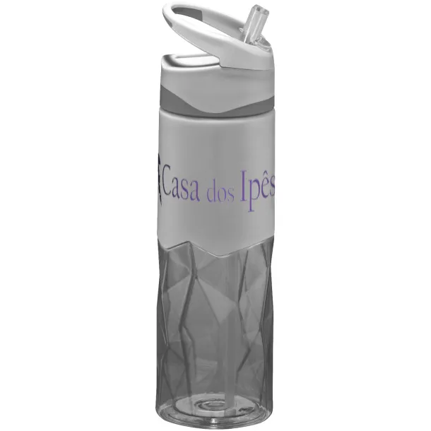 Radius 830 ml Tritan™ geometric sport bottle - Avenue Solid black Grey