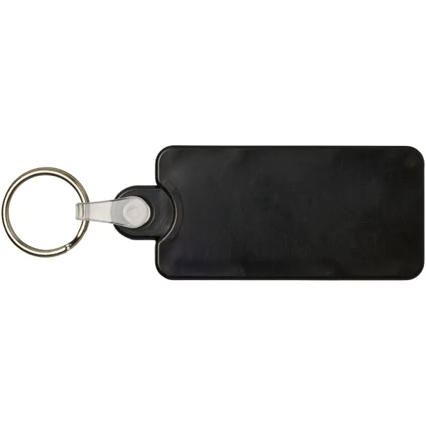 Kym recycled tyre tread check keychain Solid black