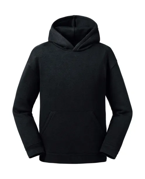  Kids' Authentic Hooded Sweat - Russell  Black