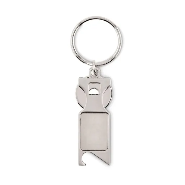 TOKEU Euro Token keyring Matt Silver