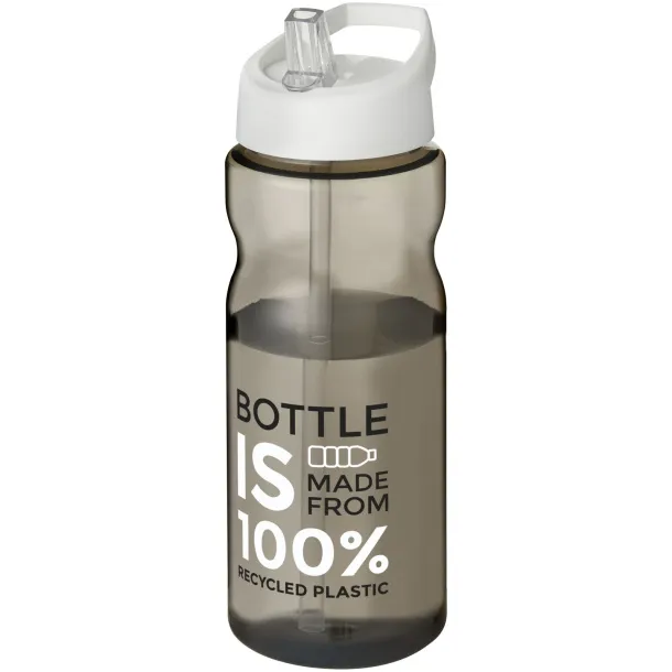 H2O Eco 650 ml spout lid sport bottle Charcoal White