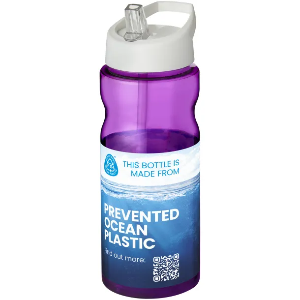 H2O Eco 650 ml spout lid sport bottle Purple White