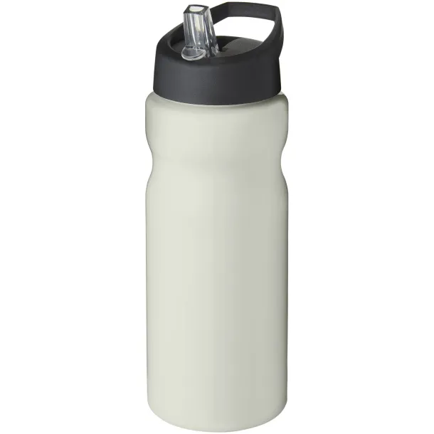 H2O Eco 650 ml spout lid sport bottle Ivory white Solid black