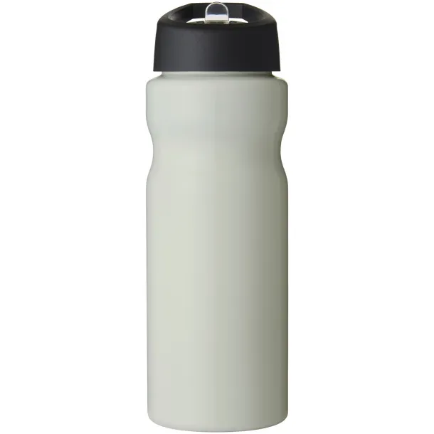 H2O Eco 650 ml spout lid sport bottle Ivory white Solid black