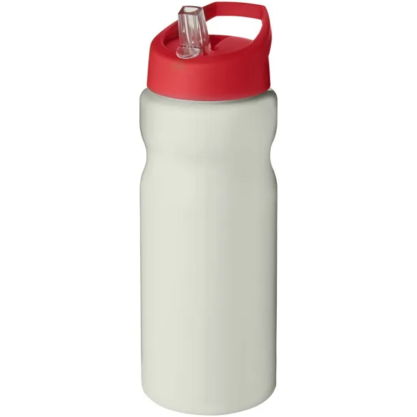 H2O Eco 650 ml spout lid sport bottle - Unbranded Ivory white Red