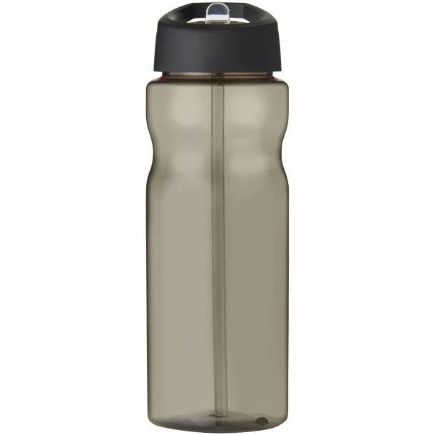 H2O Eco 650 ml spout lid sport bottle Charcoal Solid black