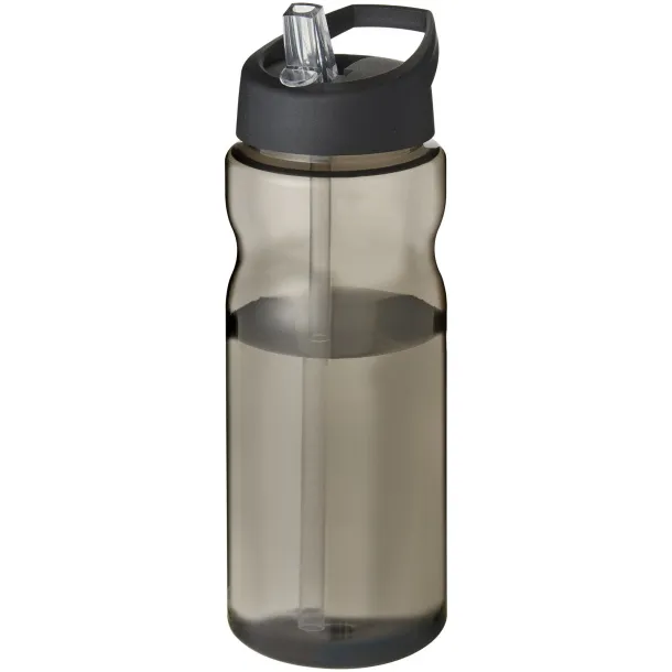 H2O Eco 650 ml spout lid sport bottle Charcoal Solid black