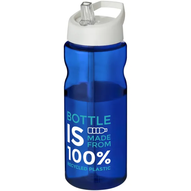 H2O Eco 650 ml spout lid sport bottle Blue White