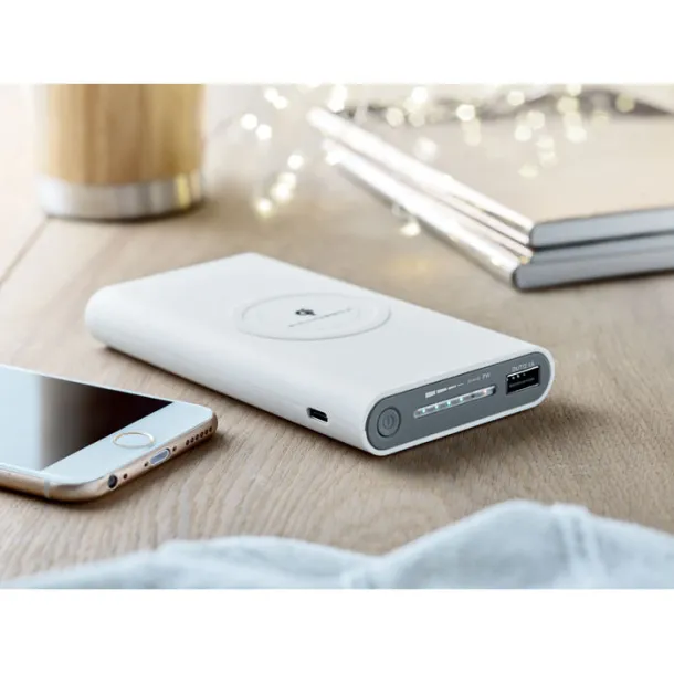 VIGOR bežična prijenosna baterija, 8 000 mAh Bijela