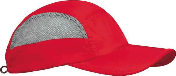  FOLDABLE SPORTS CAP - K-UP Red Grey