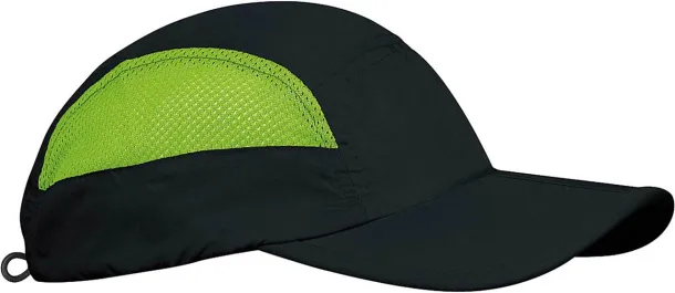  FOLDABLE SPORTS CAP - K-UP Black Lime