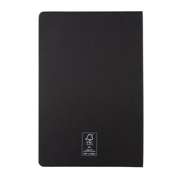  A5 FSC® hardcover notebook - XD Collection Black 