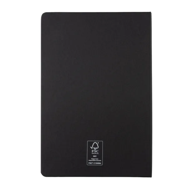  A5 FSC® hardcover notebook - XD Collection Black 