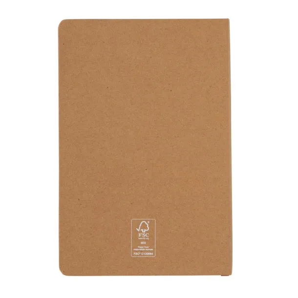  A5 FSC® hardcover notebook - XD Collection Brown 