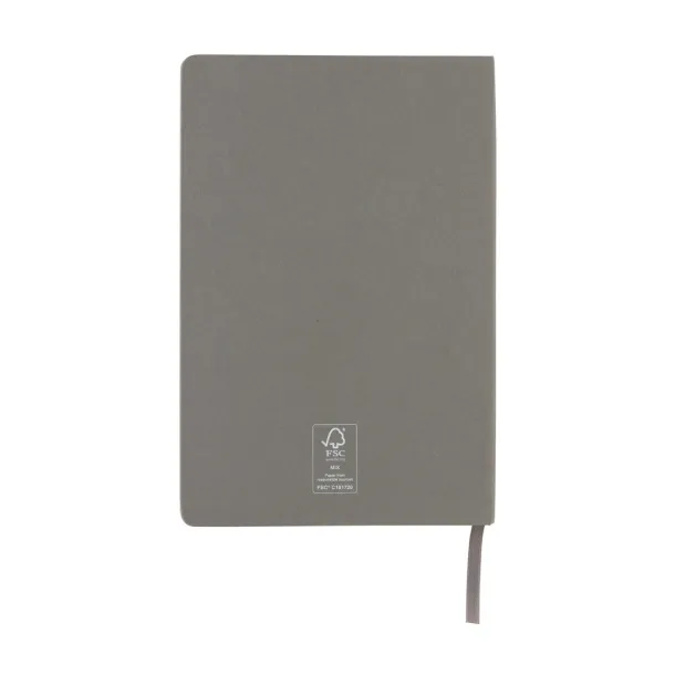  A5 FSC® hardcover notebook - XD Collection grey 