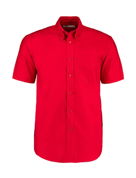  Classic Fit Workwear Oxford Shirt SSL - Kustom Kit Crvena