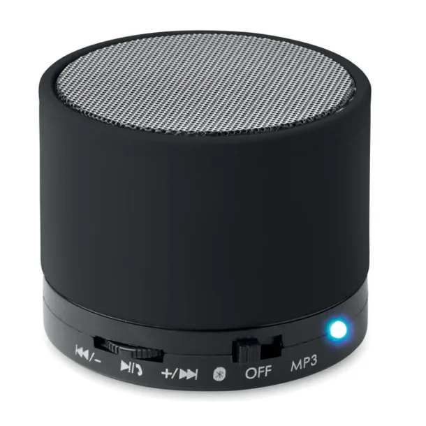 ROUND BASS Round Bluetooth speaker Black