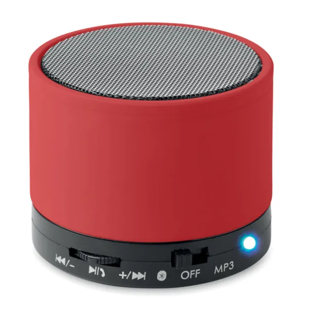 ROUND BASS Round Bluetooth speaker Red