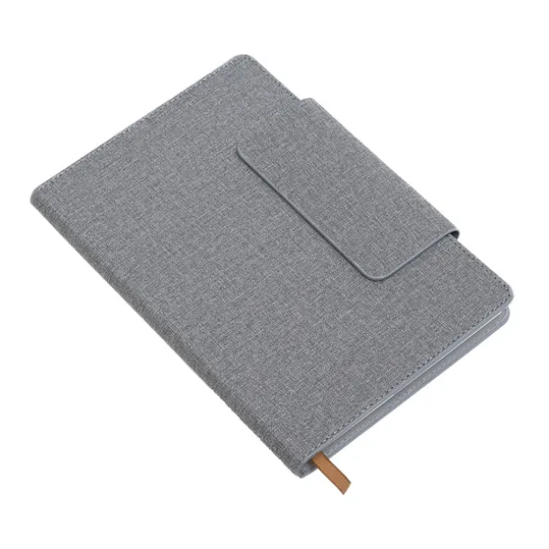 LEGAN notebook with pockets for business cards Grey