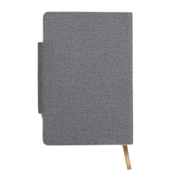 LEGAN notebook with pockets for business cards Grey