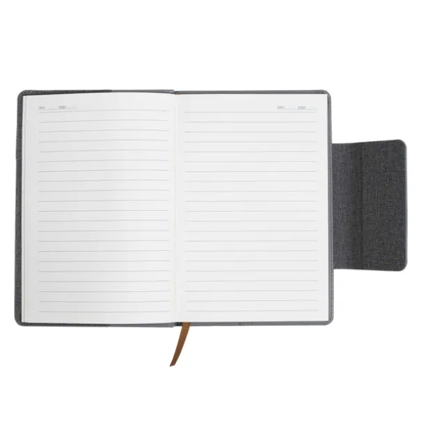 LEGAN notebook with pockets for business cards Grey