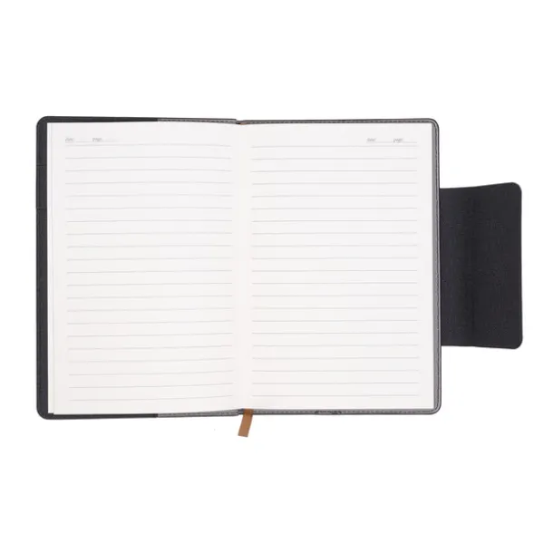 LEGAN notebook with pockets for business cards Black