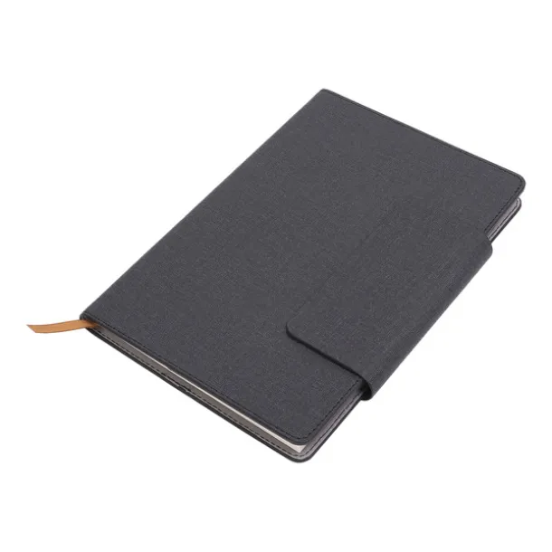 LEGAN notebook with pockets for business cards Black