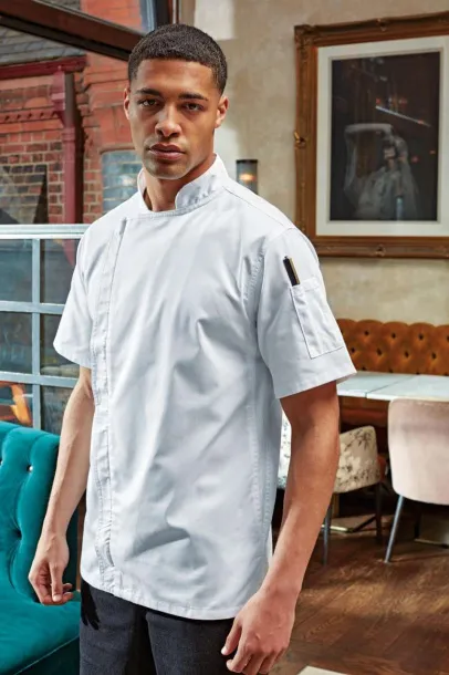  CHEF'S ZIP-CLOSE SHORT SLEEVE JACKET - Premier White