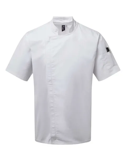  CHEF'S ZIP-CLOSE SHORT SLEEVE JACKET - Premier White