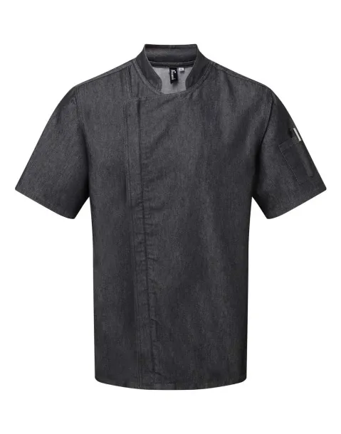  Chef košulja s patentom - Premier Black Denim