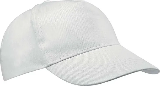  COTTON CAP - 5 PANELS - K-UP White