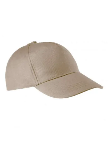  COTTON CAP - 5 PANELS - K-UP Beige