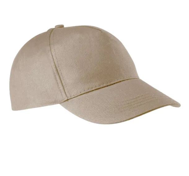  COTTON CAP - 5 PANELS - K-UP Beige