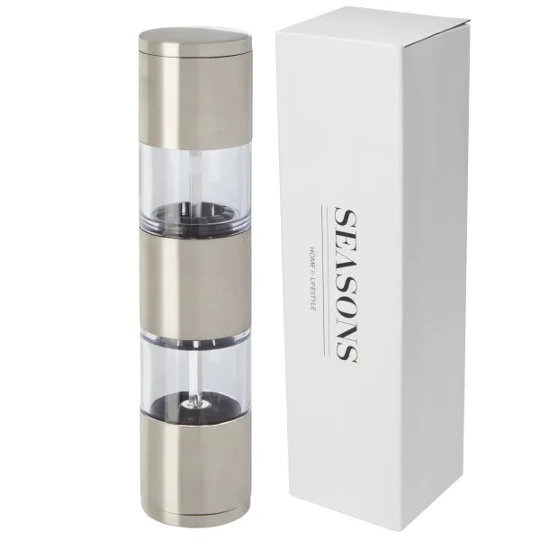 Auro salt and pepper grinder - Seasons Silver