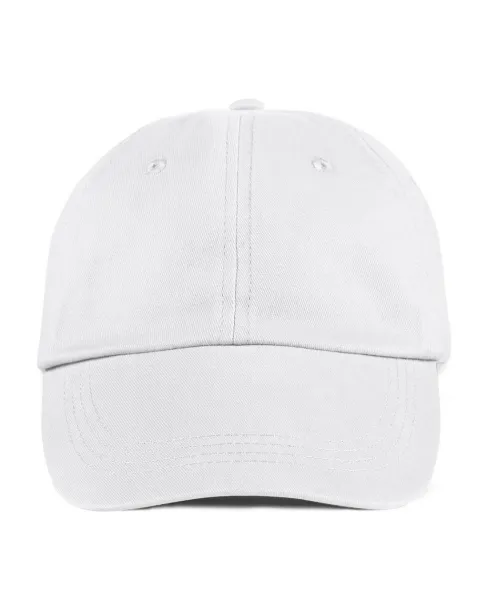  SOLID LOW-PROFILE BRUSHED TWILL CAP - Anvil White