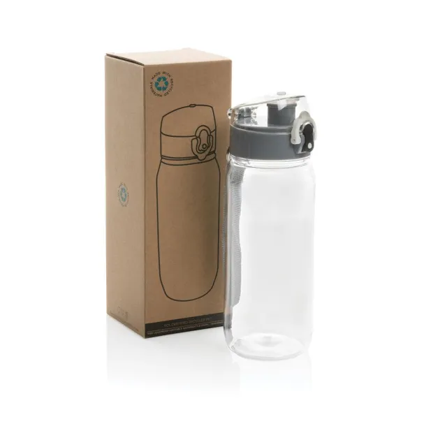  Yide RCS Recycled PET leakproof lockable waterbottle 600ML - XD Collection Transparent 