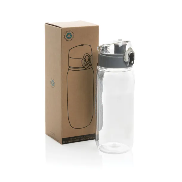  Yide RCS Recycled PET leakproof lockable waterbottle 600ML - XD Collection Transparent 