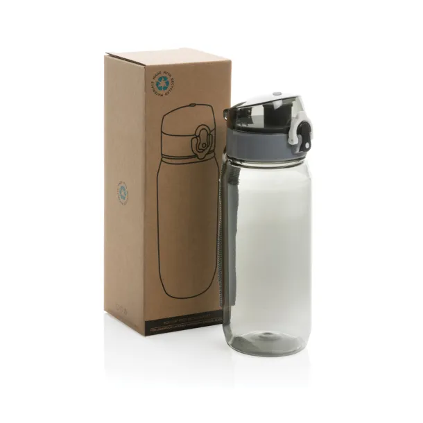  Yide RCS Recycled PET leakproof lockable waterbottle 600ML - XD Collection Black 