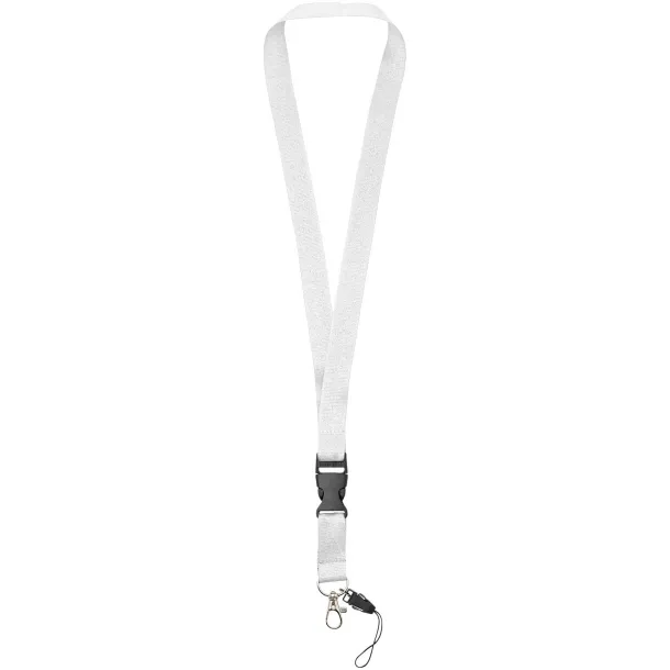 Sagan phone holder lanyard with detachable buckle - Unbranded White