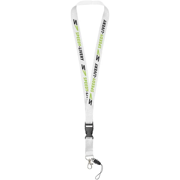 Sagan phone holder lanyard with detachable buckle - Unbranded White